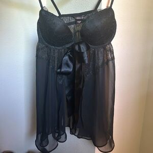 Victoria's Secret Black Lace Babydoll